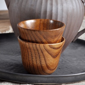 Eco-friendly acacia coffee mug custom sizes wood teacup handcrafted <b>wooden</b> mugs drinking <b>cups</b> - Product Image 3