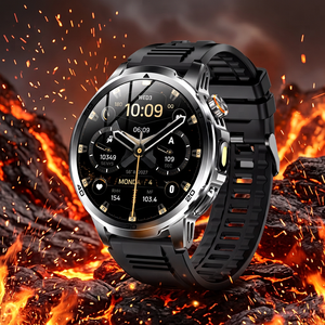 Montre connectée KR AK95, écran tactile AMOLED de 1,85 pouce, étanche IP68, appel Bluetooth, boussole, SOS, montre de sport d'extérieur - Product Image 6