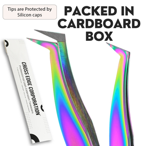 Pince à épiler en microfibre pour extensions de cils, avec pointe antidérapante en acier inoxydable, idéale pour l'application de volume - Product Image 6