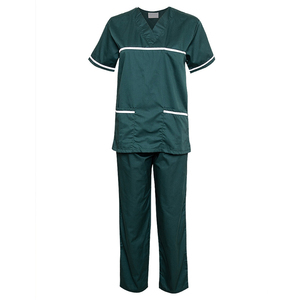 Traje de enfermera de manga larga de alta calidad, uniformes médicos de nuevo Color para Hospital, conjunto de uniforme de lona para mujer - Product Image 4