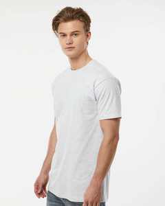 Tultex - Heavyweight Jersey T-Shirt 290 Blank <b>Ash</b> 99/1 <b>ring</b>-spun cotton/polyester crew neck T Shirt <b>for</b> men - Product Image 2