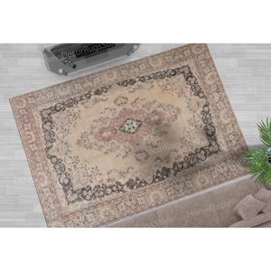 Tapis imprimé : design turc moderne, tapis de luxe antidérapant, tapis fin non tissé - Product Image 1