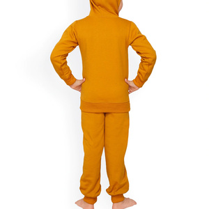 Survêtements d'impression de logo personnalisés de couleur unie de haute qualité pour la collection d'hiver des garçons pour enfants tendance et tenues confortables - Product Image 3