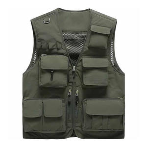 Service OEM Gilet tendance personnalisé pour hommes Gilet de luxe à poches multiples de haute qualité avec poches en 5 dimensions pour hommes - Product Image 5