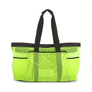 Bolsa de playa eXTragrande: ligera, impermeable, plegable, con correas de malla, bolsillos con cremallera y correas fijas para los hombros - Product Image 5