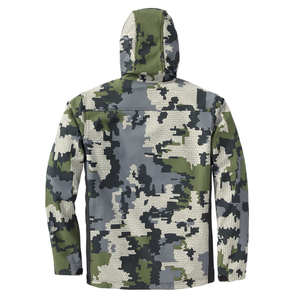 เสื้อแจ็คเก็ตซอฟต์เชลล์สำหรับผู้ชายแบบกำหนดเอง สำหรับการล่าสัตว์ กันน้ำ กันลม คอตั้ง ซิป น้ำหนักเบา สไตล์ยุทธวิธี - Product Image 2