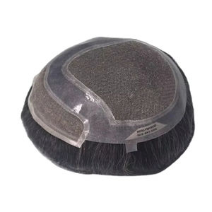 ท็อปเปอร์ผมผู้ชาย Taz Hair ทำจากผมแท้ 100% ความหนาแน่น 60%-150% ผมแท้เรมี่อินเดีย กันน้ำ ลอนคลื่น - Product Image 1