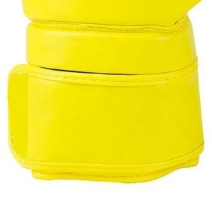Vente en gros de gants de boxe professionnels personnalisés de haute qualité en cuir de vachette jaune imperméable à l'eau caractéristique Offre Spéciale gants MMA - Product Image 5