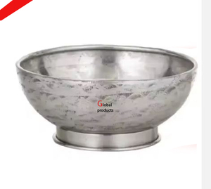 Nouveau bol de service à chocolat de forme ronde en acier inoxydable en métal fini argenté fait à la main pour restaurant et bar d'hôtel - Product Image 5