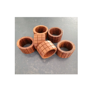 Nouveauté Anneaux de serviette en bois de Noël Décorations de table délicates pour les fêtes Anneaux en bois pour pièce de décoration - Product Image 5