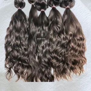 Paquetes de cabello crudo VIRGEN DEL SUR DE LA India | 100% Extensiones de cabello humano sin procesar | Cabello natural de templo ondulado profundo - Product Image 3