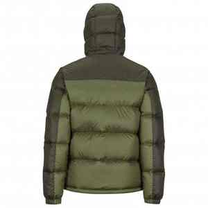 Venta al por mayor OEM invierno Puffer hombres mujeres acolchado fibra de poliéster Stand Collar logotipo frontal abrigos chaquetas con logotipo personalizado - Product Image 3