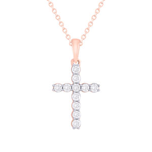 Colgante Rikhava Unisex de Moda Personalizado con Diamante Redondo para Bodas o Fiestas de Compromiso para Mujeres y Hombres - Product Image 4