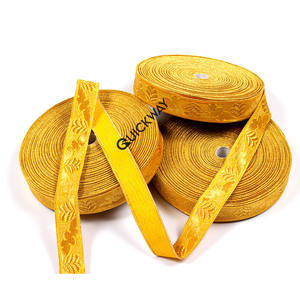 Garnitures en dentelle tressées or OEM vente en gros de textile et de robes dentelle or tresse personnalisée tresse d'épaule en dentelle - Product Image 1