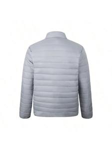 <b>Men's</b> <b>Thin</b> Lightweight Packable Canvas PU Leather Puffer <b>Jacket</b> Insulated Waterproof Breathable Thermal Winter Coat Running - Product Image 2