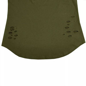 Totalmente personalizado cómodo y transpirable hombres camiseta desgastada nueva llegada cuello redondo hombres lavado ácido camisetas - Product Image 5