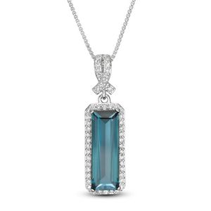 Elegant Pink Heart Cut Lab Grown Diamond 925 Silver Plated Pendant Cuban Link <b>Chain</b> Necklace Hip Hop <b>Iced</b> Gift Women - Product Image 2