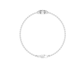 Pulsera de eslabones y cadena fina de tenis de platino elegante a la moda, moissanita de corte brillante redondo de platino 950, regalo de fiesta de boda elegante - Product Image 4