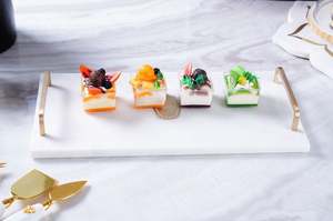 Plateau de service en forme de lune avec poignée, fabriqué en inde, vente en gros, en vrac, haute qualité, Usage domestique, hôtel, Restaurant, Bar, ustensiles de cuisine - Product Image 6