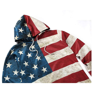Nuevo diseño de sublimación, sudaderas con capucha informales personalizadas, jersey con estampado de bandera de país, sudaderas con capucha de mujer adulta de alta calidad de Color sólido - Product Image 5