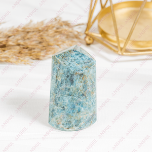 Apatite bleue tendance en gros, 1 kg, points polis, cristaux de guérison premium pour la décoration et la méditation, au prix du marché - Product Image 1