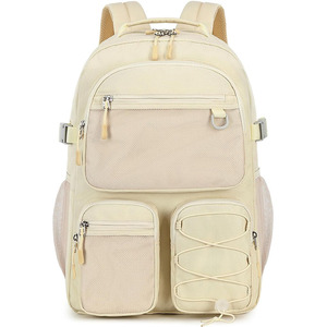 Waterproof Vintage <b>Backpack</b> Unisex 15.6 <b>Laptop</b> Zipper Closure Multifunction Casual Daypack for College & School Use - Product Image 1