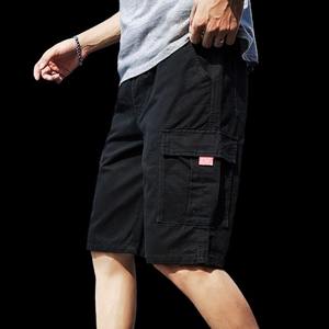 กางเกงวอร์มผ้าคอตตอนแบบผูกเชือกสำหรับผู้ชายกางเกงจ็อกเกอร์ผ้าดิบขอบจ็อกเกอร์แบบวินเทจสำหรับฤดูร้อนซีดจาง - Product Image 3