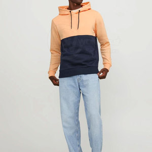 เสื้อมีฮู้ดแบบสวมหัวสีตัดกันสำหรับผู้ชายเสื้อมีฮู้ดแฟชั่นแบบสีล้วนแบบทันสมัยสำหรับฤดูหนาวปากีสถาน - Product Image 2