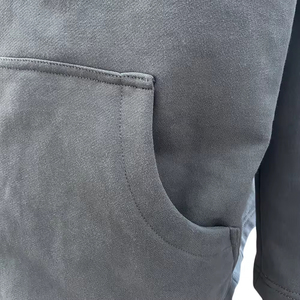 เสื้อฮู้ดซิปเต็มตัว ผ้าคอตตอน 100% หนัก 500 กรัม พิมพ์โลโก้ตามสั่ง ทรงโอเวอร์ไซส์ ผ้าหนา ซิปหนา สำหรับผู้ชาย ผ้าคอตตอนผสม - Product Image 6