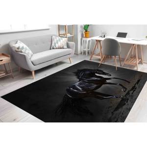 Alfombra Black Horse: Alfombra Antideslizante Impresa en 3D, Alfombra Delgada No Tejida - Product Image 2