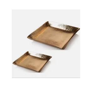 ถาดเสิร์ฟพร้อมเครื่องครัวทำจากทองแดงสำหรับตกแต่งบ้านใช้ตกแต่งโรงแรม - Product Image 3