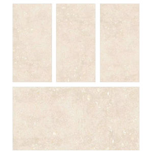 Flash Ivoire Moderne 600x1200mm Carreaux de porcelaine en céramique émaillée Carreaux de sol muraux brillants Série de sculpture Exportation intérieure disponible - Product Image 1