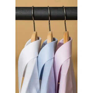 Camisa de lujo Vagmire para hombre, 100% de algodón, satén, cuello cuadrado, manga larga, ropa informal, diseño liso, ajuste Regular, un solo botón - Product Image 3
