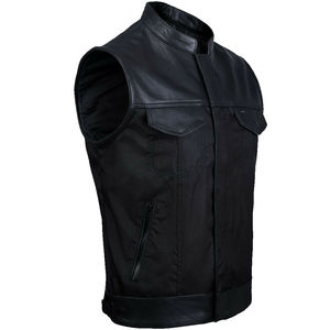 Meilleur prix hommes mode respirant grande taille hiver gilet en cuir Design Unique tenue décontracté en gros gilet en cuir de qualité supérieure - Product Image 3