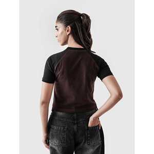 Camiseta Básica Color Moka, Tejido de Punto Informal para Uso Diario - Product Image 5