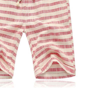 Pantalones Cortos Casuales Cómodos para Hombre para Verano, 100% Algodón, Tela Suave y Transpirable, Cintura Elástica, Servicio OEM Disponible - Product Image 6