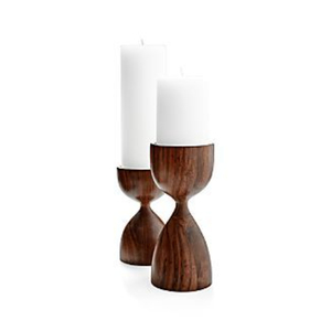 Bougeoir à bougie chauffe-plat en bois naturel Bougeoir à bougie design vintage pour la maison, hôtel, salle à manger, accessoires - Product Image 2