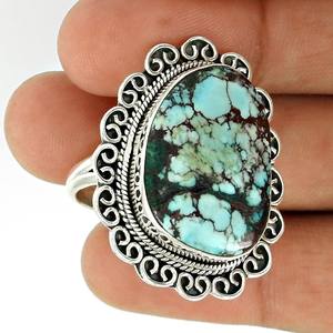2024 Sterling Silver 925 <b>Ring</b> Fancy Shape Turquoise Gemstone Handmade Indian <b>Rings</b> Silver Jewelry Natural Gemstone Fine Jewelry - Product Image 6