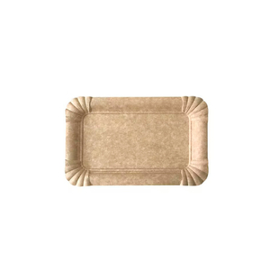 Vassoi per Alimenti in Carta Kraft 12x19cm, Confezione da 50 Pezzi, B2B - Product Image 1
