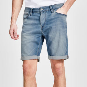 Short d'été quantité minimale de commande pour hommes Pantalon demi-motard couleur Vente en gros à bas prix Jeans droit déchiré OEM personnalisé en denim à longueur courte pour hommes - Product Image 3