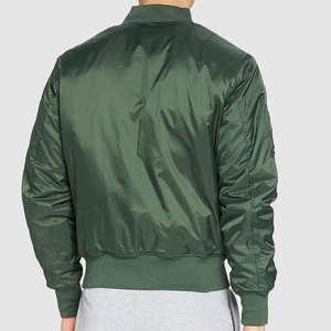 Men Bomber <b>Jacket</b> Windproof Lightweight Casual Streetwear <b>Zip</b> <b>Up</b> <b>Jacket</b> for Autumn Winter Fashion OEM Wholesale Manufacturer - Product Image 4