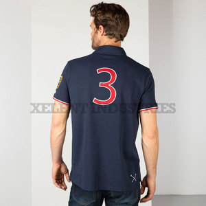 Chemises polo demi-manches pour hommes Vêtements d'équitation de couleur unie à séchage rapide avec logo personnalisé Top Vêtements pour hommes - Product Image 3