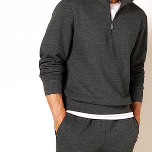 <b>Men's</b> Custom Half <b>Quarter</b> <b>Zip</b> Fleece Crewneck Pullover Breathable Knitted <b>Sweaters</b> for Winter Wholesale Cheap - Product Image 5
