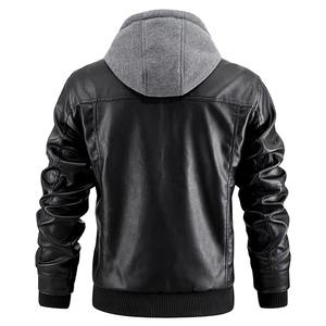 Veste en cuir grande taille de haute qualité pour hommes, vêtements d'extérieur coupe-vent, fermeture à glissière, vêtements de course automobile respirants - Product Image 3