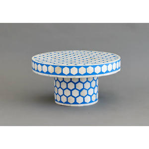 ฐานวางเค้กไม้ทำมือสุดหรู ประดับลายดอกไม้ประณีต ฐานทรงสูง ดีไซน์หรูหรา ใช้กับเครื่องล้างจานได้ เหมาะสำหรับงานแต่งงานและของหวาน - Product Image 1