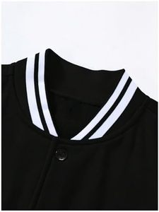 เสื้อแจ็กเก็ตเบสบอลแขนยาวสำหรับผู้ชายไซส์พิเศษพิมพ์ลายตัวอักษรเสื้อบอมเบอร์เสื้อโค้ทพิมพ์ลายตัวแทนมหาวิทยาลัย - Product Image 5