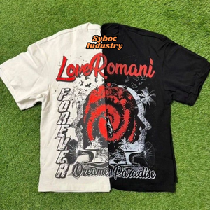 T-shirt surdimensionné pour hommes New Boxy Fit 250 GSM T-shirt en coton biologique lourd pour hommes - Product Image 6