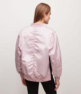 Fournisseur direct d'usine de qualité supérieure Vestes bomber d'hiver pour femmes Tricotées Respirantes Haute qualité Fermeture éclair personnalisée Vente chaude - Product Image 6