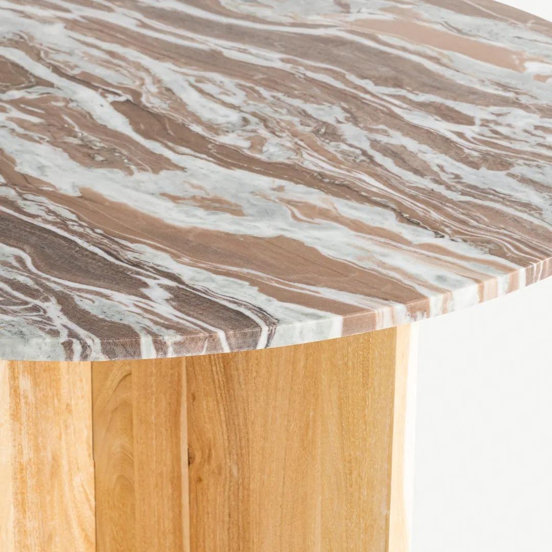 Natural Wood | Gray Marble
