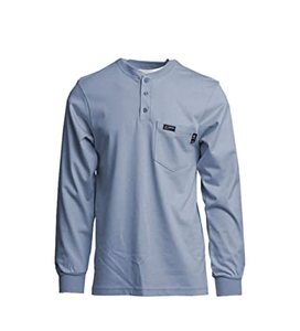 <b>Henley</b> Collar Button Placket Round Neck <b>Henley</b> Classic Fit Fashion Adult <b>Long</b> <b>Sleeve</b> <b>Men</b> Slim Casual Fit 100% Cotton Blank - Product Image 5